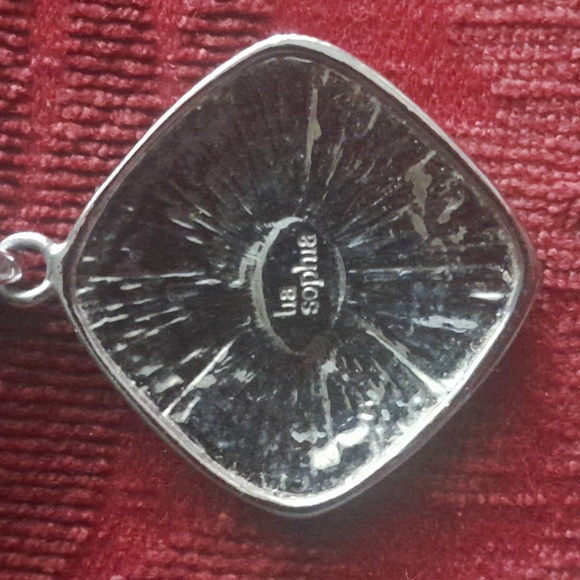 LIA SOPHIA SILVER TONE MEDALLION NECKLACE - Picture 2 of 3